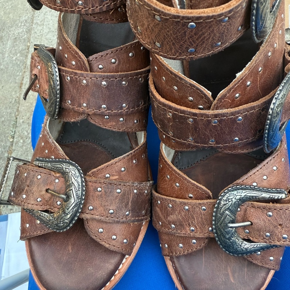 Freebird shoes, style is Violet, color is cognac. Never worn. Discontinued style
